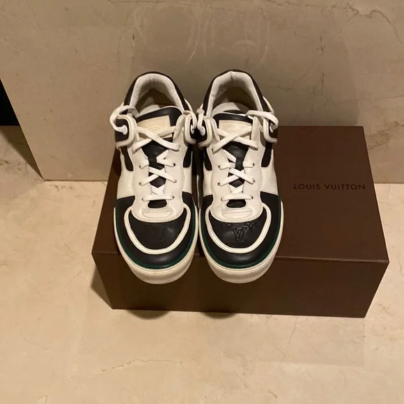 Louis Vuitton | Shoes | Louis Vuitton Tennis Shoes Blue With  display picture 3